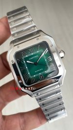 Cartier Santos Large WSSA0062 Yeşil 40mm Super Clone Swiss ETA Saat BV Factory