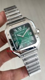 Cartier Santos Large WSSA0062 Yeşil 40mm Super Clone Swiss ETA Saat BV Factory