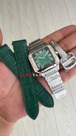 Cartier Santos Large WSSA0062 Yeşil 40mm Super Clone Swiss ETA Saat BV Factory