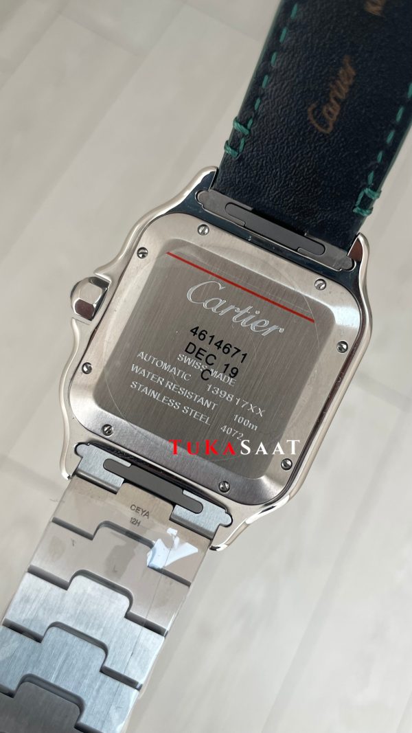 Cartier Santos Large WSSA0062 Yeşil 40mm Super Clone Swiss ETA Saat BV Factory