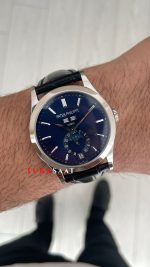 Patek Philippe Annual Calendar Complications Moonphase 5396G Mavi Kadran 39mm Super Clone Swiss ETA Saat GR Factory