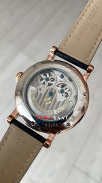 Patek Philippe Geneve Tourbillon Moonphase Rose Siyah Kadran 42 mm Replika Saat