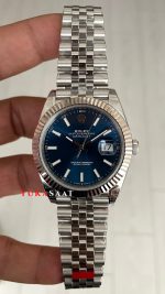 Rolex Datejust Mavi 126334 Jubilee 41mm V2 DD3235 Super Clone Swiss ETA Saat VS Factory