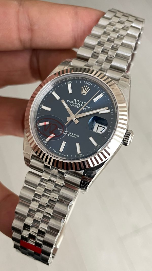 Rolex Datejust Mavi 126334 Jubilee 41mm V2 DD3235 Super Clone Swiss ETA Saat VS Factory