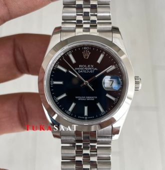 Rolex Datejust Siyah 126300 Jubilee Smooth Bezel 41mm