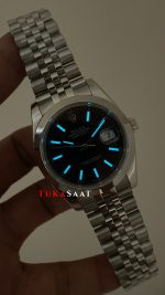 Rolex Datejust Siyah 126300 Jubilee Smooth Bezel 41mm