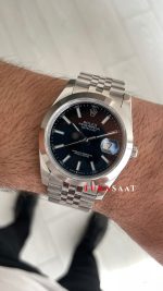 Rolex Datejust Siyah 126300 Jubilee Smooth Bezel 41mm