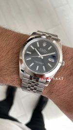 Rolex Datejust Siyah 126300 Jubilee Smooth Bezel 41mm