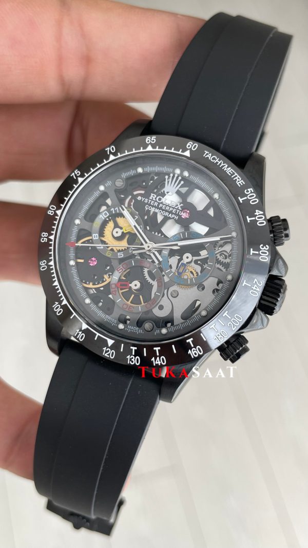 Rolex Daytona Juan Pablo Montoya Oysterflex PVD Siyah 42mm Replika Saat Rolex Daytona Juan Pablo Montoya Oysterflex PVD Siyah 42mm Replika Saat