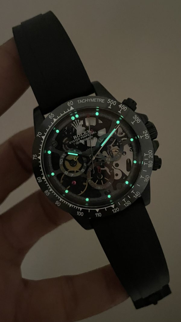 Rolex Daytona Juan Pablo Montoya Oysterflex PVD Siyah 42mm Replika Saat Rolex Daytona Juan Pablo Montoya Oysterflex PVD Siyah 42mm Replika Saat