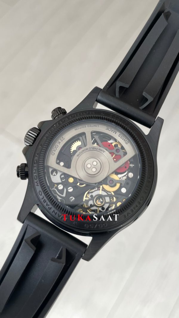 Rolex Daytona Juan Pablo Montoya Oysterflex PVD Siyah 42mm Replika Saat Rolex Daytona Juan Pablo Montoya Oysterflex PVD Siyah 42mm Replika Saat