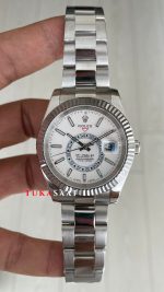 Rolex Sky Dweller Beyaz 336934 Oyster 42mm Replika Saat
