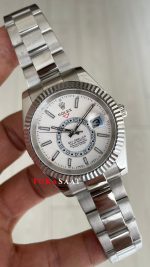 Rolex Sky Dweller Beyaz 336934 Oyster 42mm Replika Saat