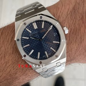 Audemars Piguet Royal Oak 15510ST Mavi Kadran 50th Anniversary 41mm Super Clone ETA Swiss ZF Factory