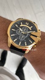 Diesel DZ4344 Mega Chief Gold Siyah 51mm Erkek Kol Saati