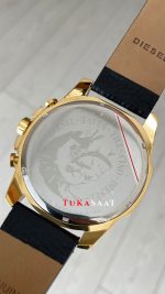 Diesel DZ4344 Mega Chief Gold Siyah 51mm Erkek Kol Saati