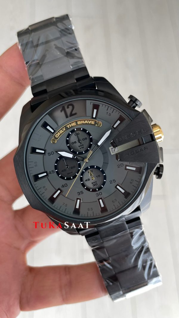 Diesel DZ4479 Mega Chief Black PVD 51mm Erkek Kol Saati Diesel DZ4479 Mega Chief Black PVD 51mm Erkek Kol Saati