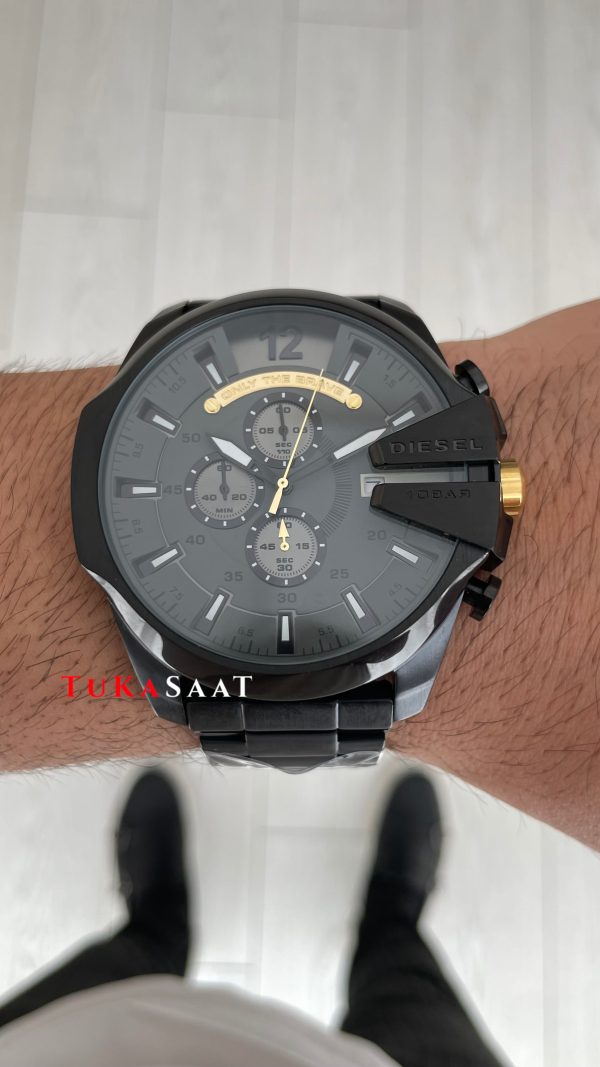 Diesel DZ4479 Mega Chief Black PVD 51mm Erkek Kol Saati Diesel DZ4479 Mega Chief Black PVD 51mm Erkek Kol Saati