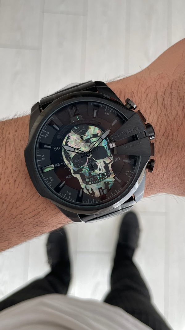 Diesel DZ4582 Skull Mega Chief Black PVD 48mm Erkek Kol Saati Diesel DZ4582 Skull Mega Chief Black PVD 48mm Erkek Kol Saati