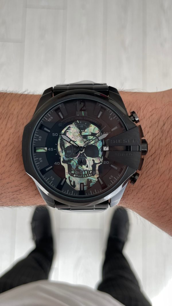 Diesel DZ4582 Skull Mega Chief Black PVD 48mm Erkek Kol Saati Diesel DZ4582 Skull Mega Chief Black PVD 48mm Erkek Kol Saati