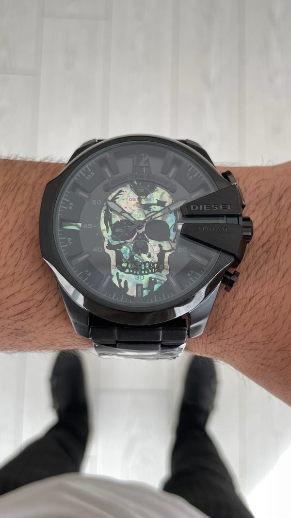 Diesel DZ4582 Skull Mega Chief Black PVD 48mm Erkek Kol Saati Diesel DZ4582 Skull Mega Chief Black PVD 48mm Erkek Kol Saati