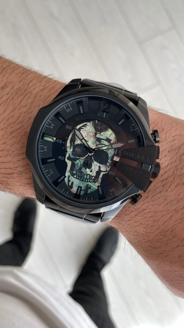 Diesel DZ4582 Skull Mega Chief Black PVD 48mm Erkek Kol Saati Diesel DZ4582 Skull Mega Chief Black PVD 48mm Erkek Kol Saati