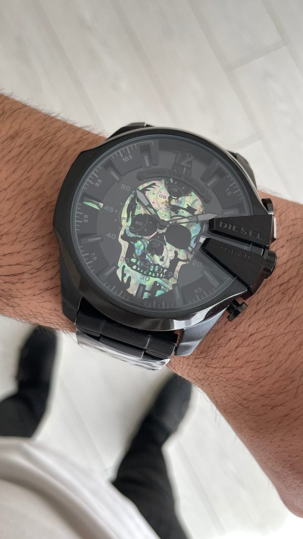 Diesel DZ4582 Skull Mega Chief Black PVD 48mm Erkek Kol Saati Diesel DZ4582 Skull Mega Chief Black PVD 48mm Erkek Kol Saati