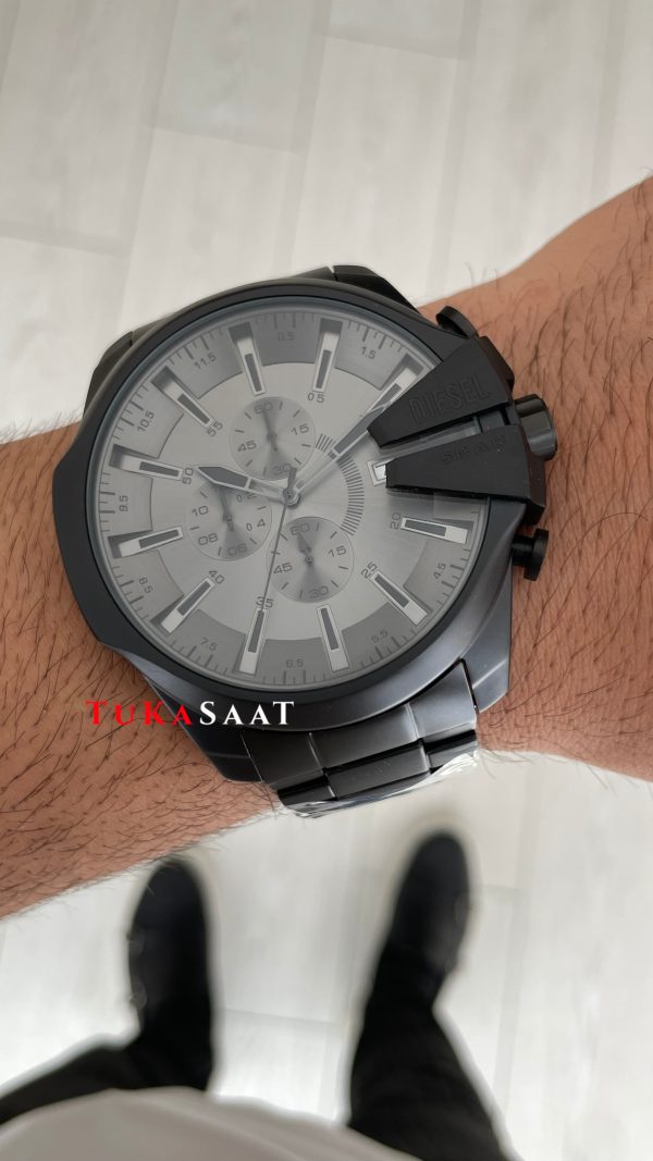 Diesel DZ4676 Mega Chief Black PVD 48mm Erkek Kol Saati Diesel DZ4676 Mega Chief Black PVD 48mm Erkek Kol Saati