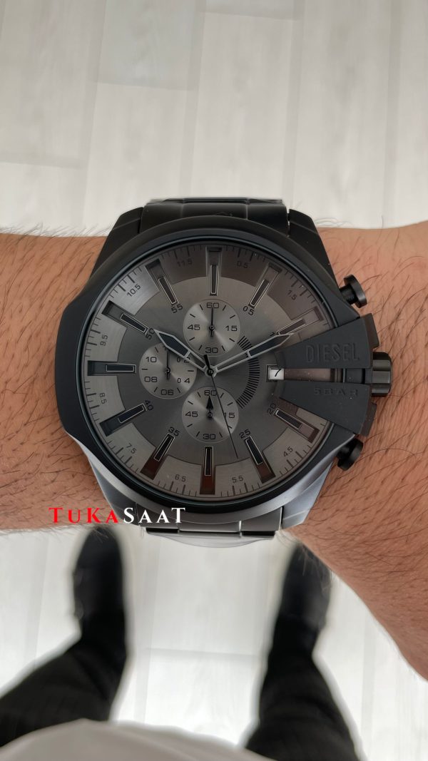 Diesel DZ4676 Mega Chief Black PVD 48mm Erkek Kol Saati Diesel DZ4676 Mega Chief Black PVD 48mm Erkek Kol Saati