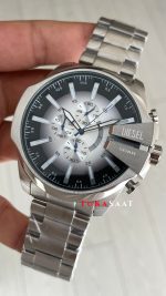 Diesel DZ4686 Mega Chief Beyaz Silver 48mm Erkek Kol Saati