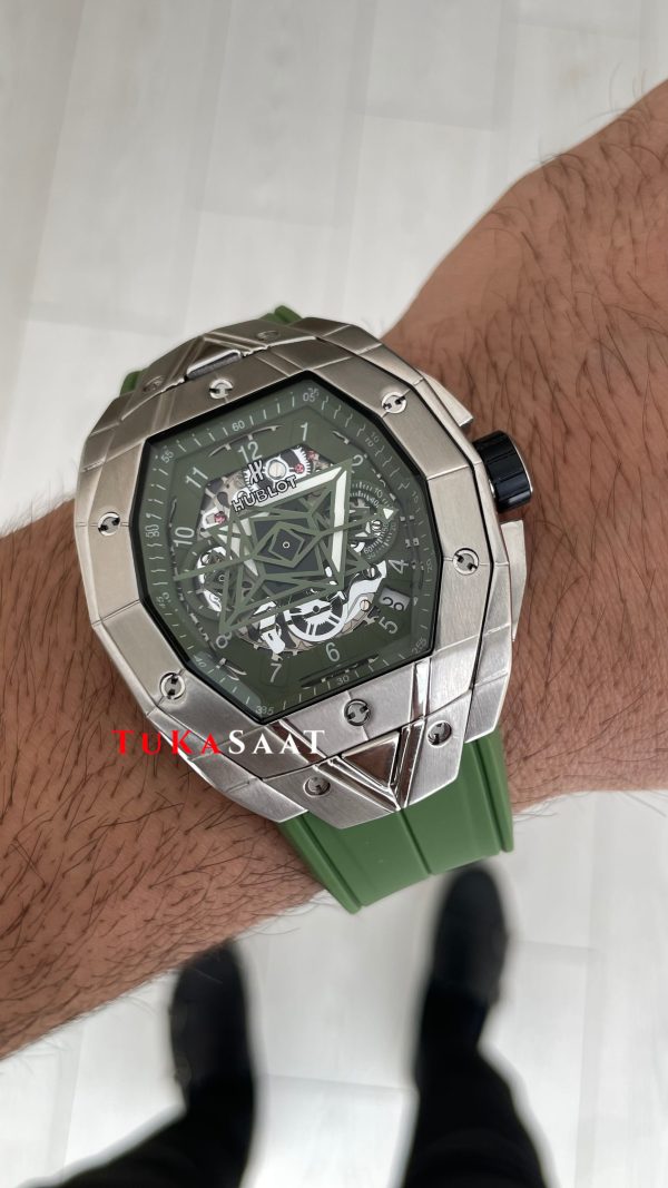 Hublot Spirit Of Big Bang Sang Bleu Green 44mm Yeşil Kadran Replika Saat