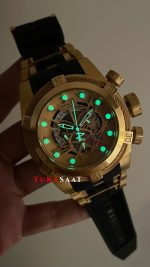 Invicta Zeus Bolt Gold 53mm Sarı Kadran