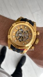 Invicta Zeus Bolt Gold 53mm Sarı Kadran
