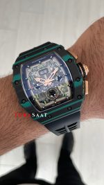 Richard Mille RM 011 Ultimate Edition Torquoise TPT Skeleton Flyback Chronograph - Görsel 3