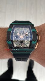 Richard Mille RM 011 Ultimate Edition Torquoise TPT Skeleton Flyback Chronograph