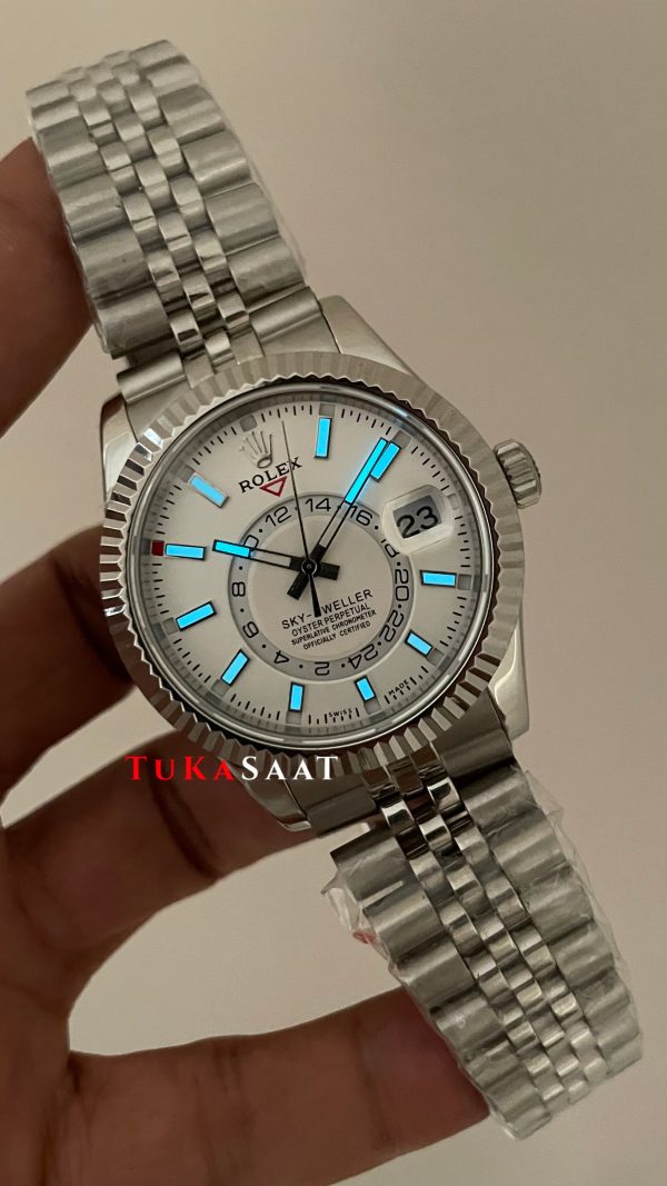 Rolex Sky Dweller Beyaz 336934 Jubilee 42mm ETA Swiss ZF Factory