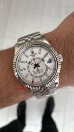 Rolex Sky Dweller Beyaz 336934 Jubilee 42mm ETA Swiss ZF Factory