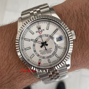 Rolex Sky Dweller Beyaz 336934 Jubilee 42mm ETA Swiss ZF Factory