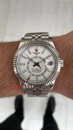 Rolex Sky Dweller Beyaz 336934 Jubilee 42mm ETA Swiss ZF Factory