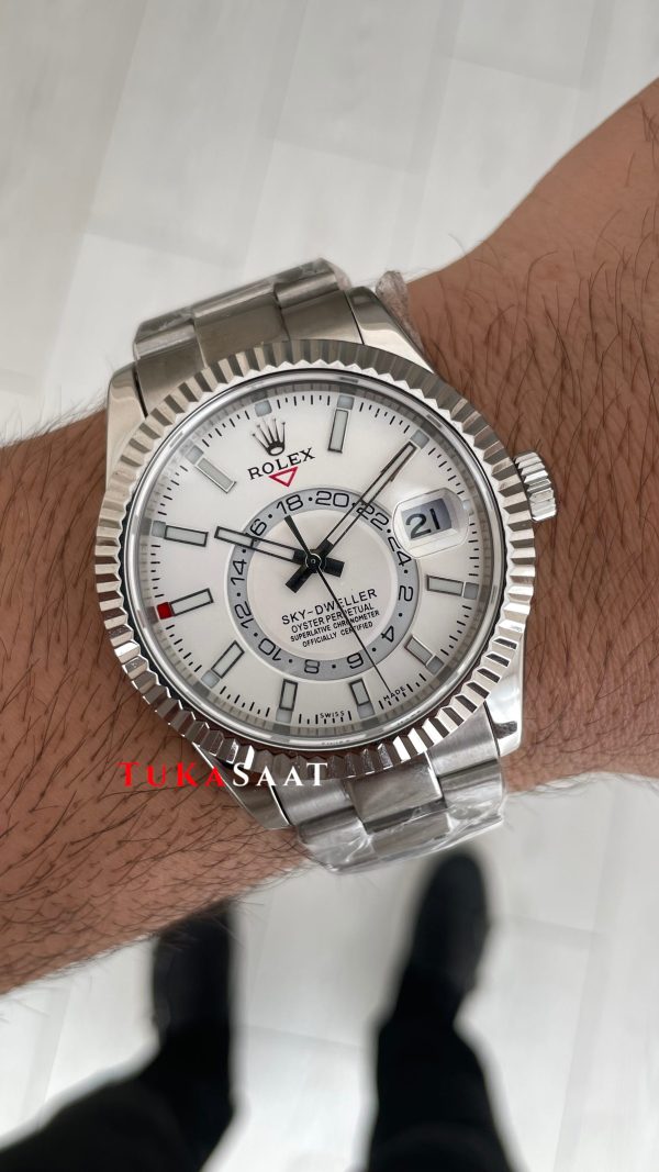 Rolex Sky Dweller Beyaz 336934 Oyster 42mm Swiss ETA ZF Factory