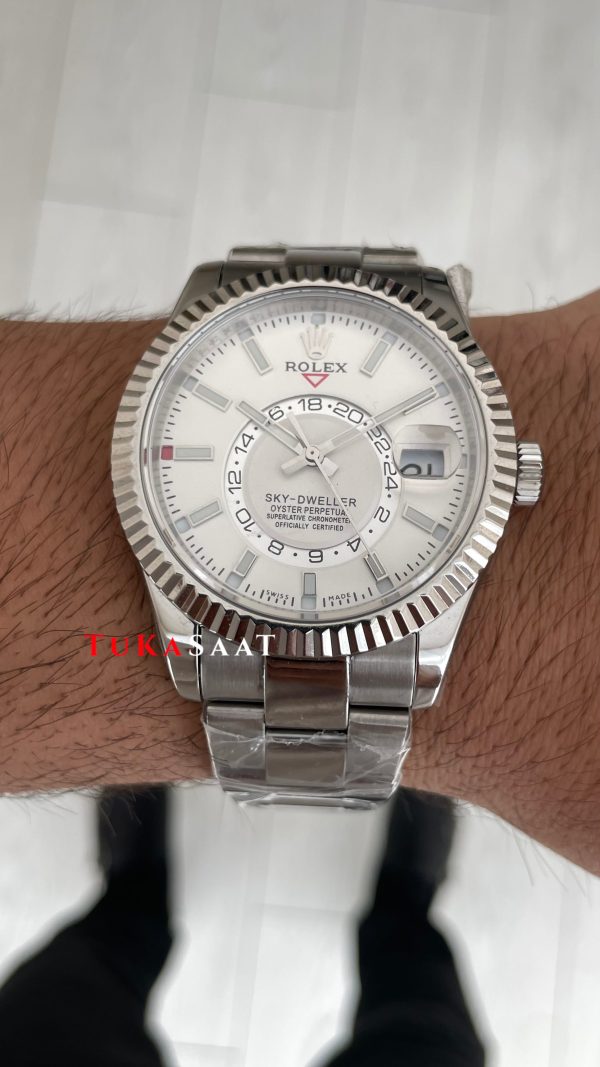 Rolex Sky Dweller Beyaz 336934 Oyster 42mm Swiss ETA ZF Factory