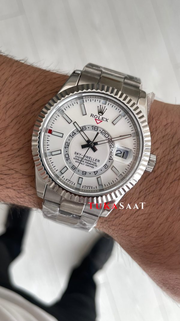 Rolex Sky Dweller Beyaz 336934 Oyster 42mm Swiss ETA ZF Factory