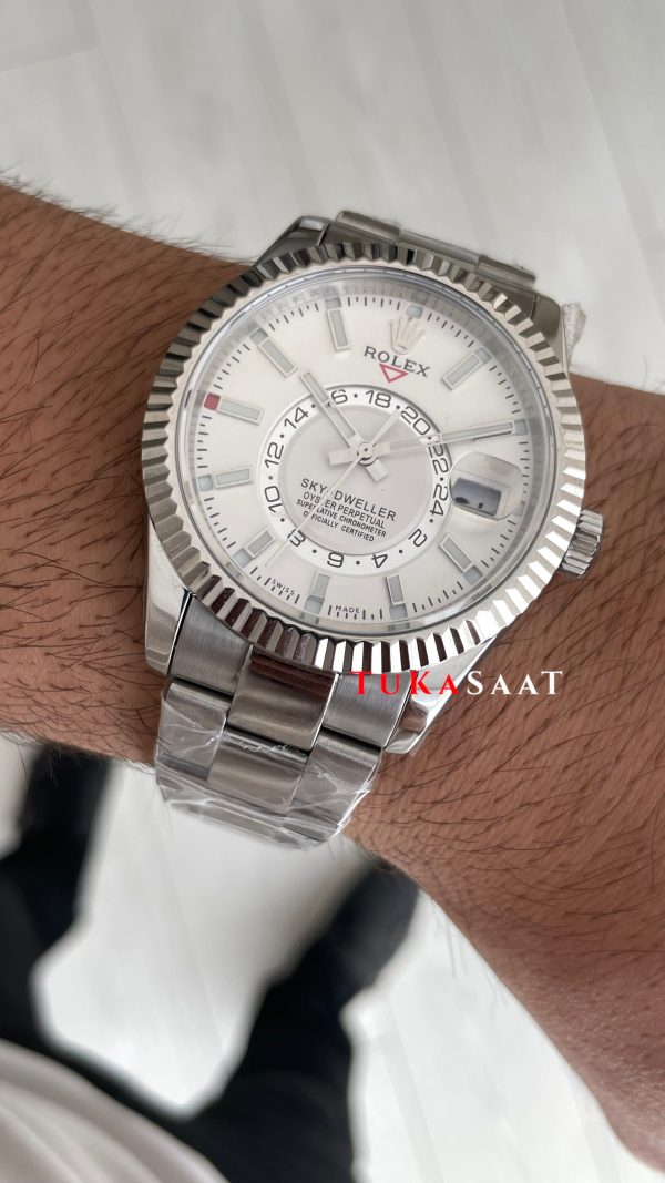 Rolex Sky Dweller Beyaz 336934 Oyster 42mm Swiss ETA ZF Factory