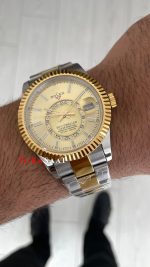 Rolex Sky Dweller Champagne 336933 Oyster Two Tone Gold 42mm ETA Swiss ZF Factory