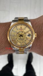 Rolex Sky Dweller Champagne 336933 Oyster Two Tone Gold 42mm ETA Swiss ZF Factory