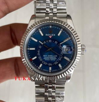 Rolex Sky Dweller Mavi 336934 Jubilee 42mm ETA Swiss ZF Factory