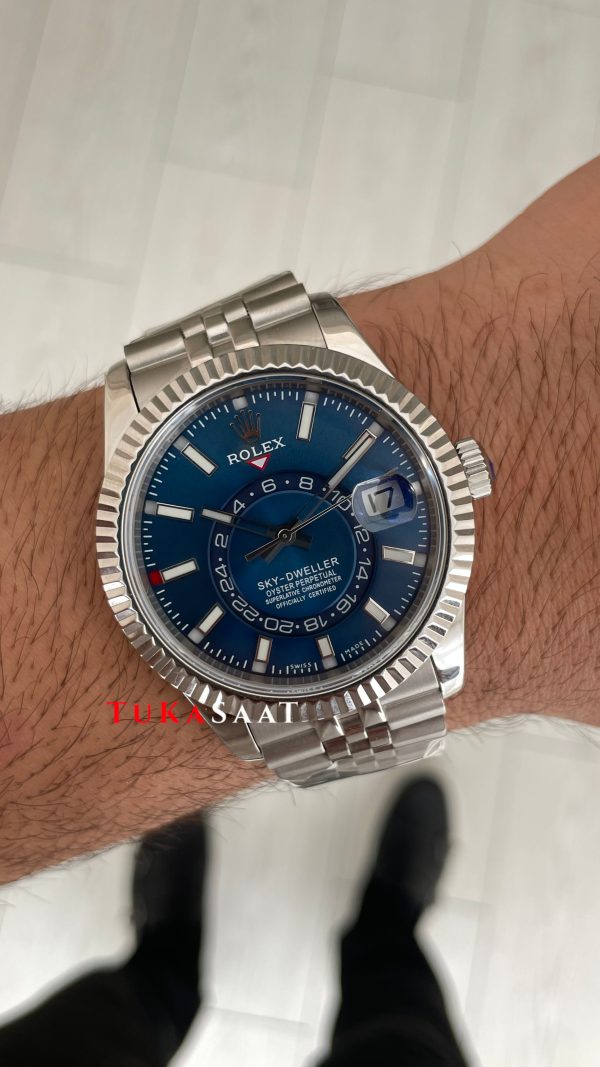 Rolex Sky Dweller Mavi 336934 Jubilee 42mm ETA Swiss ZF Factory
