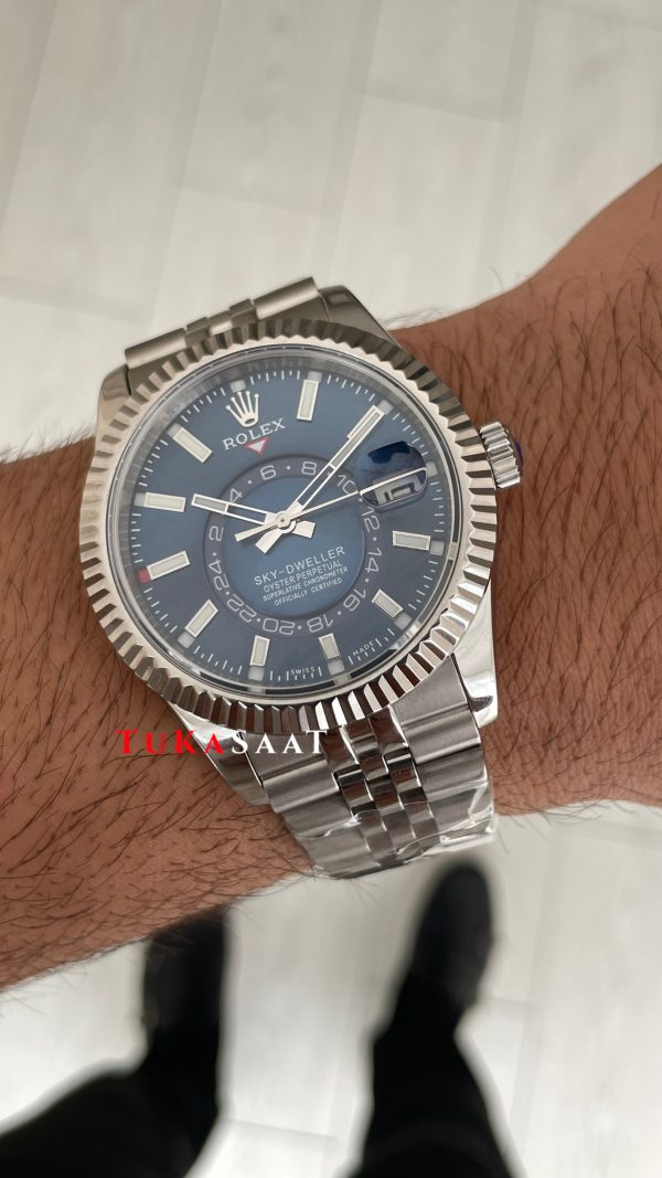 Rolex Sky Dweller Mavi 336934 Jubilee 42mm ETA Swiss ZF Factory