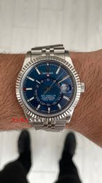 Rolex Sky Dweller Mavi 336934 Jubilee 42mm ETA Swiss ZF Factory