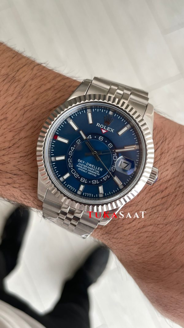 Rolex Sky Dweller Mavi 336934 Jubilee 42mm ETA Swiss ZF Factory